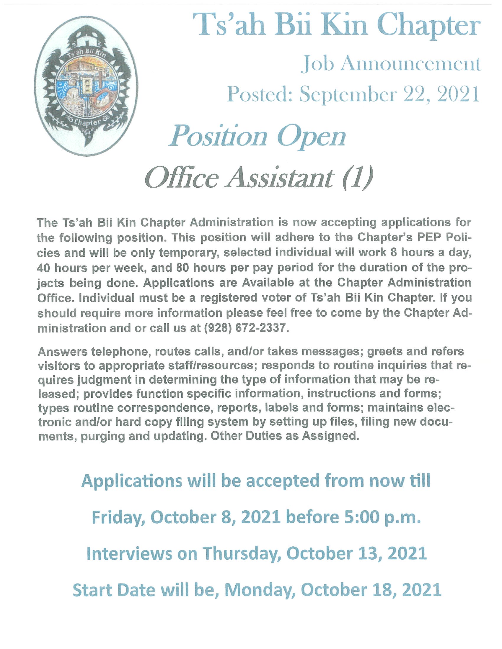 Office Assistant 18