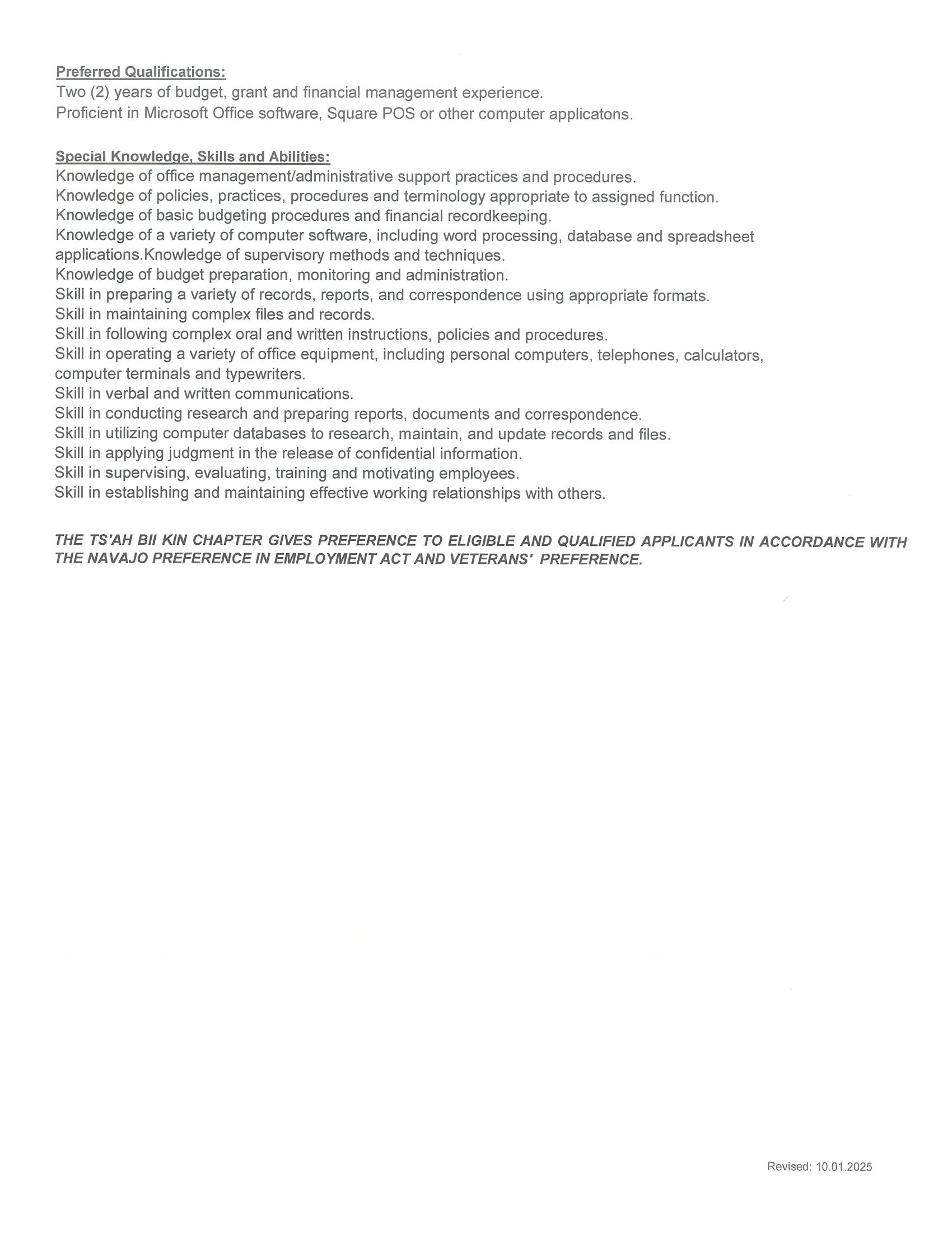 JVA FY2025 AA position 2
